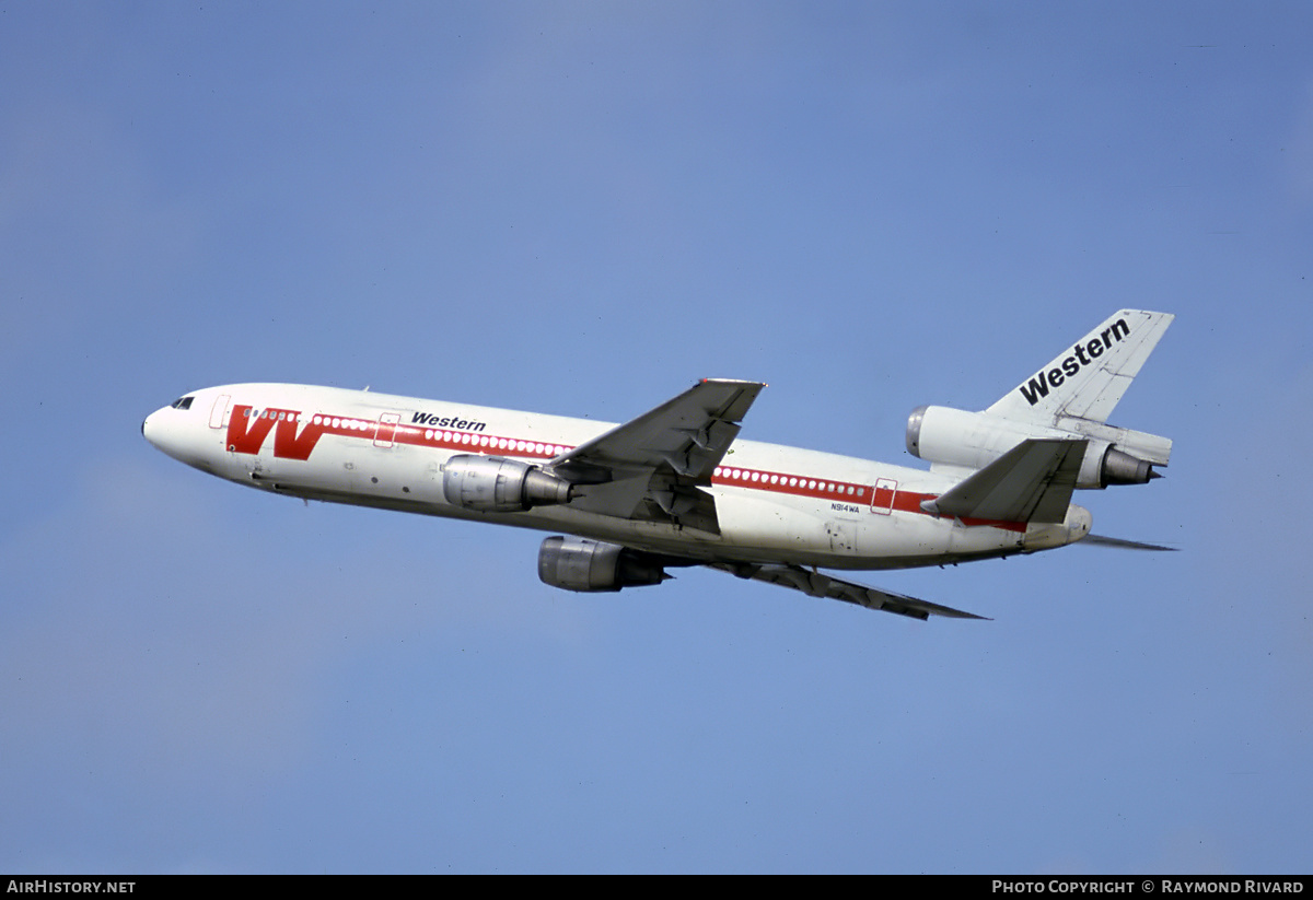 Aircraft Photo of N914WA | McDonnell Douglas DC-10-10 | Western Airlines | AirHistory.net #461715