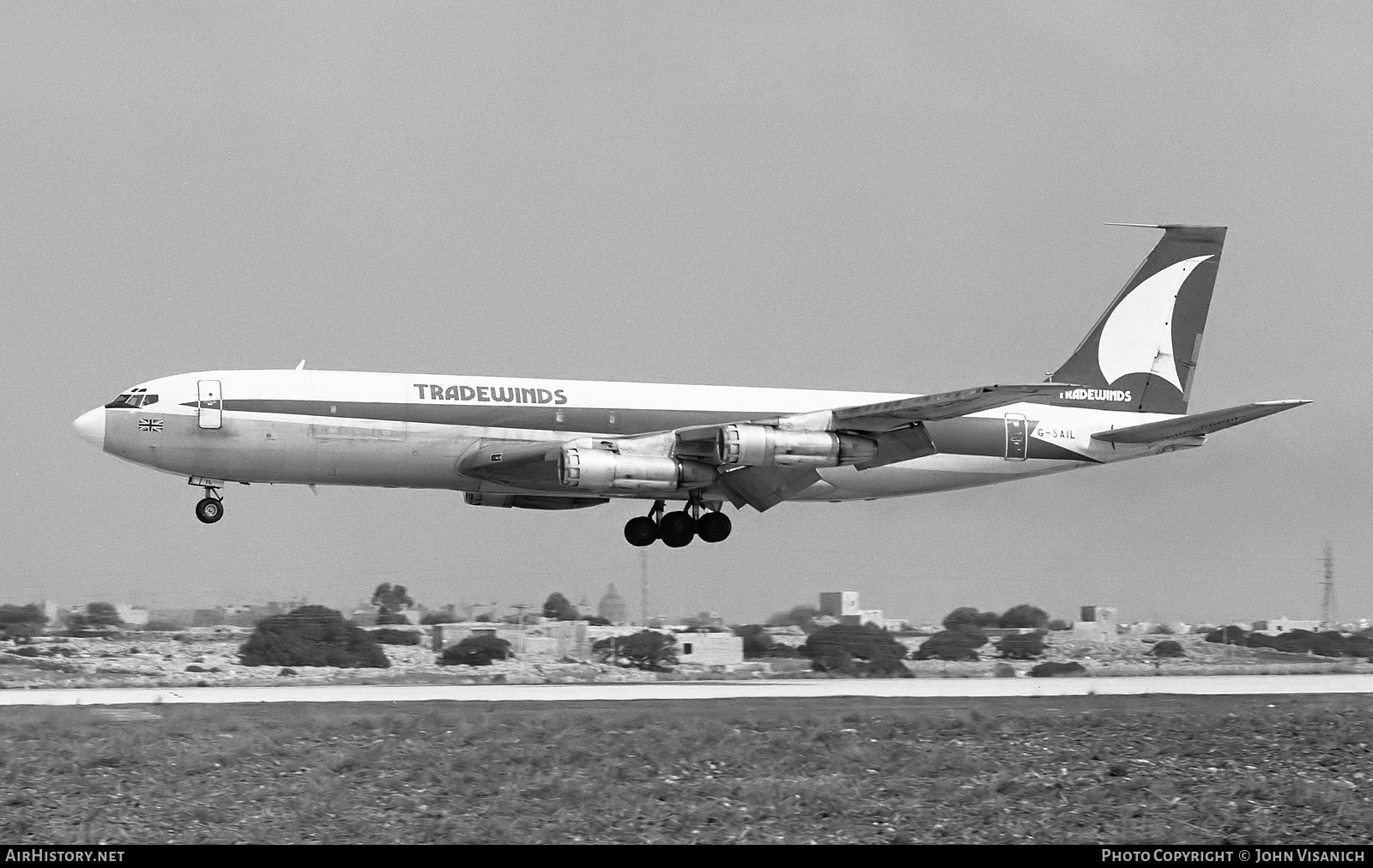 Aircraft Photo of G-SAIL | Boeing 707-323C | Tradewinds Airways | AirHistory.net #461762