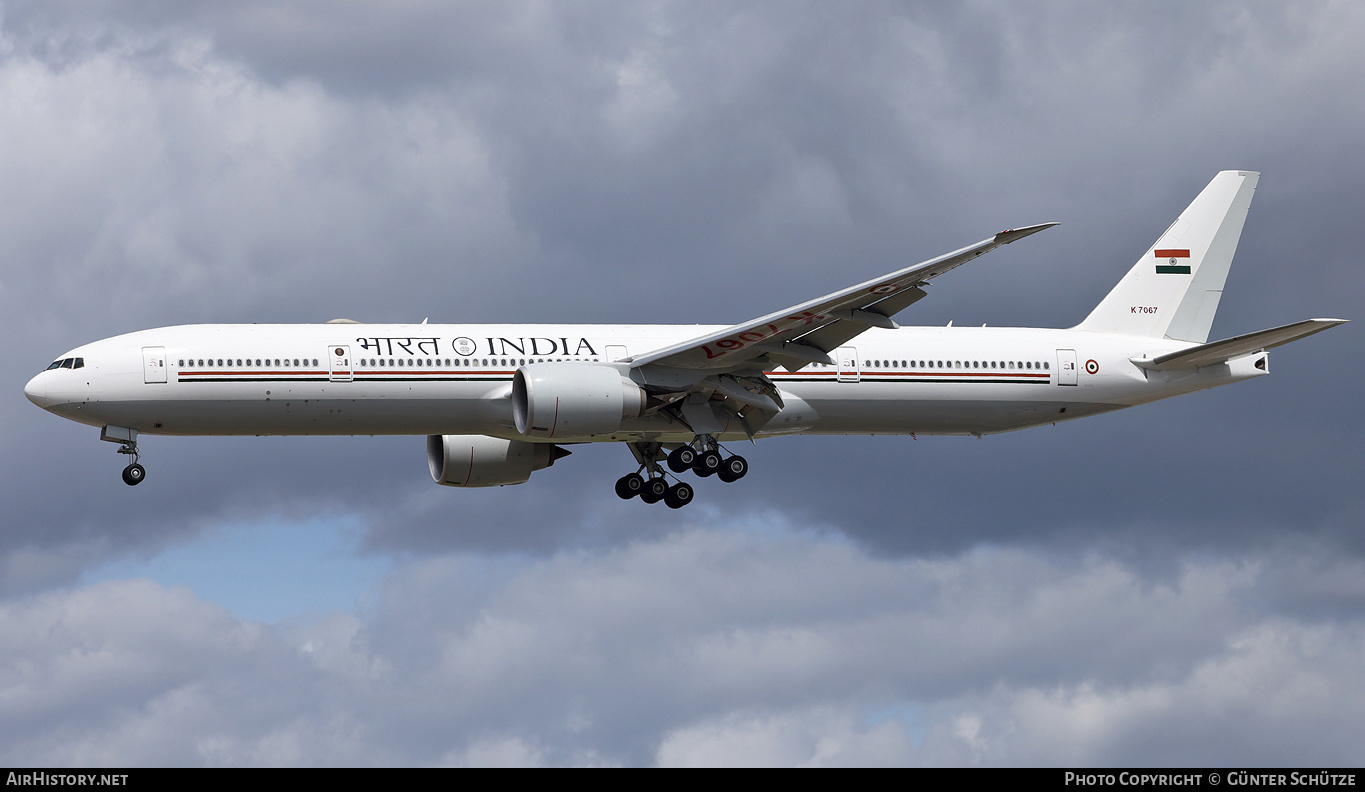 Aircraft Photo of K7067 | Boeing 777-300/ER | India - Air Force | AirHistory.net #461851