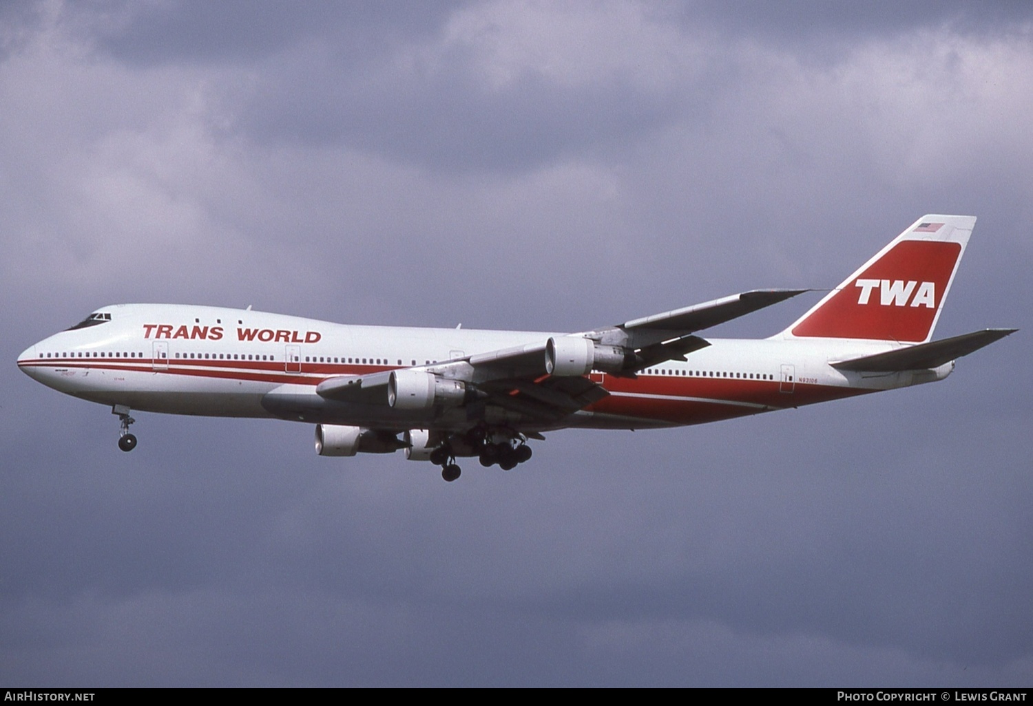 Aircraft Photo of N93106 | Boeing 747-131 | Trans World Airlines - TWA | AirHistory.net #462039