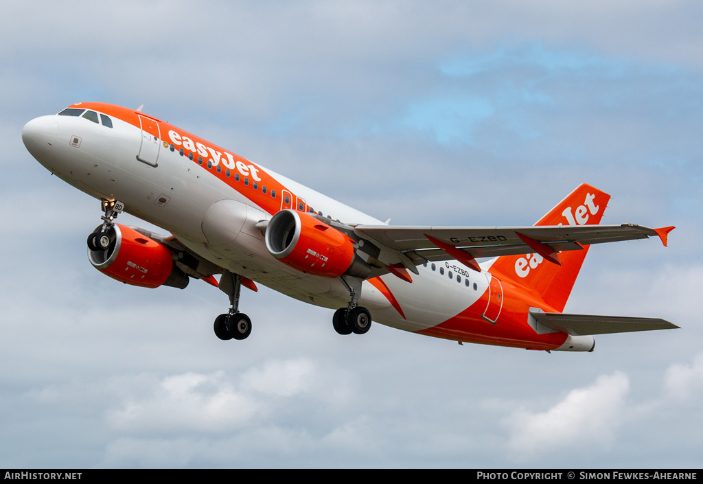 Aircraft Photo of G-EZBD | Airbus A319-111 | EasyJet | AirHistory.net #462064