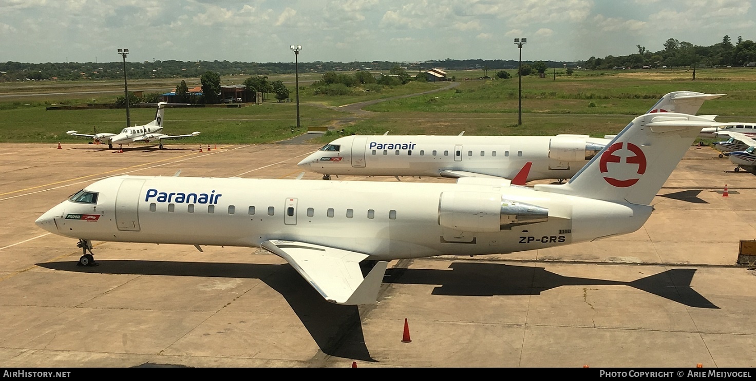 Aircraft Photo of ZP-CRS | Bombardier CRJ-200ER (CL-600-2B19) | Paranair | AirHistory.net #462081