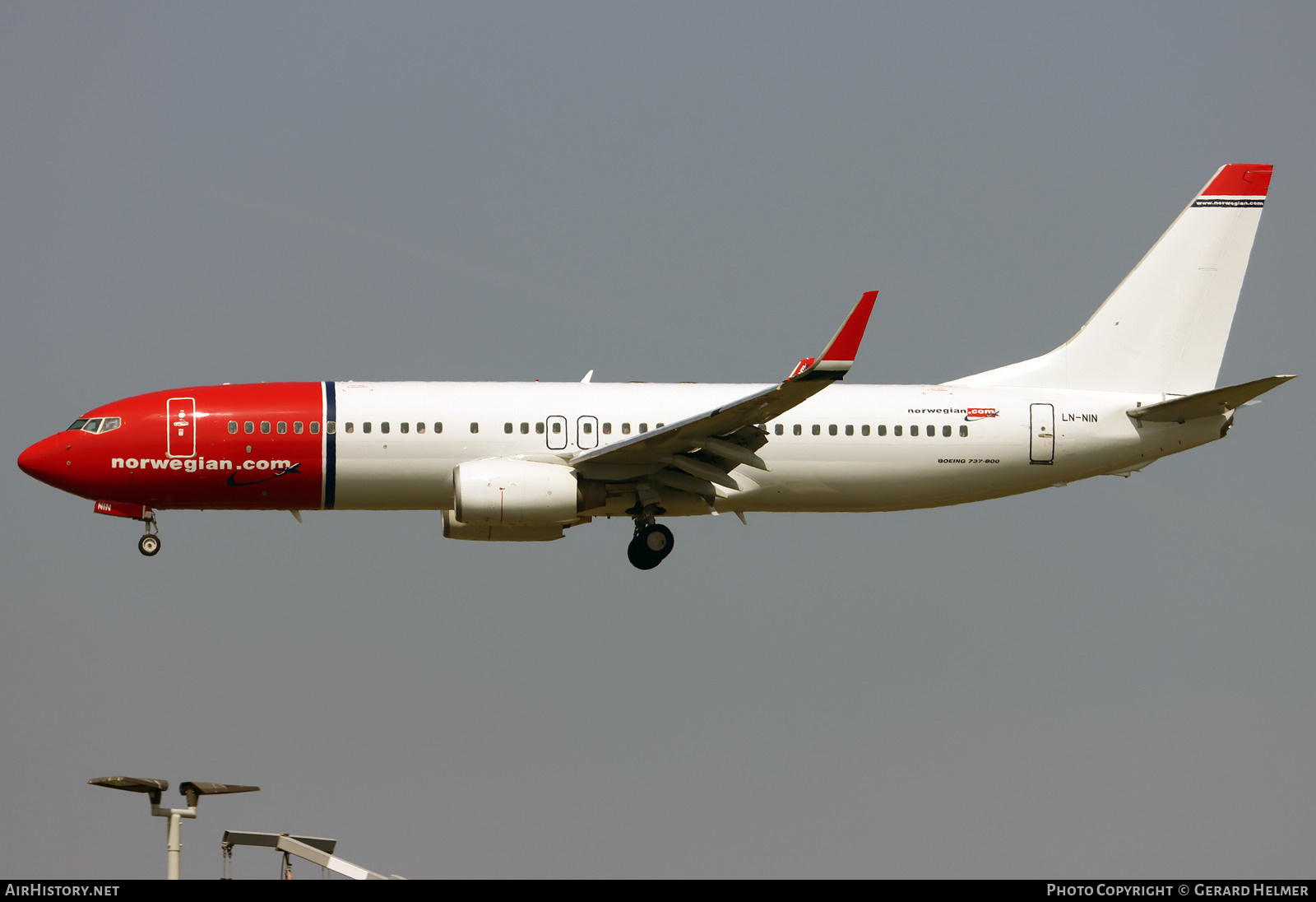 Aircraft Photo of LN-NIN | Boeing 737-81M | Norwegian | AirHistory.net #462374
