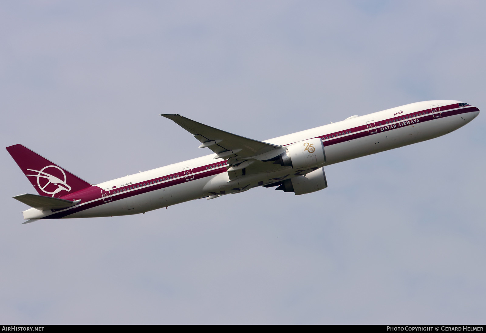 Aircraft Photo of A7-BAC | Boeing 777-3DZ/ER | Qatar Airways | AirHistory.net #462396