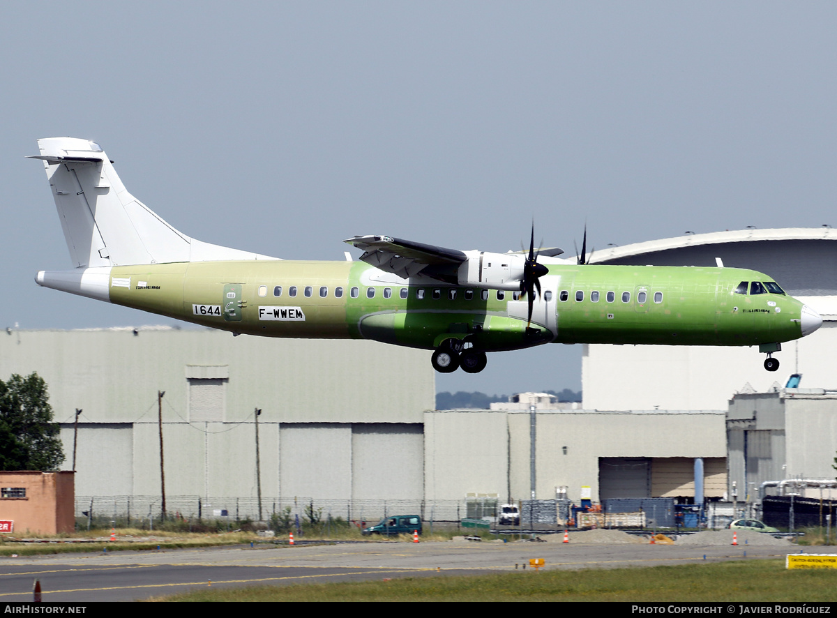 Aircraft Photo of F-WWEM | ATR ATR-72-600 (ATR-72-212A) | AirHistory.net #462437