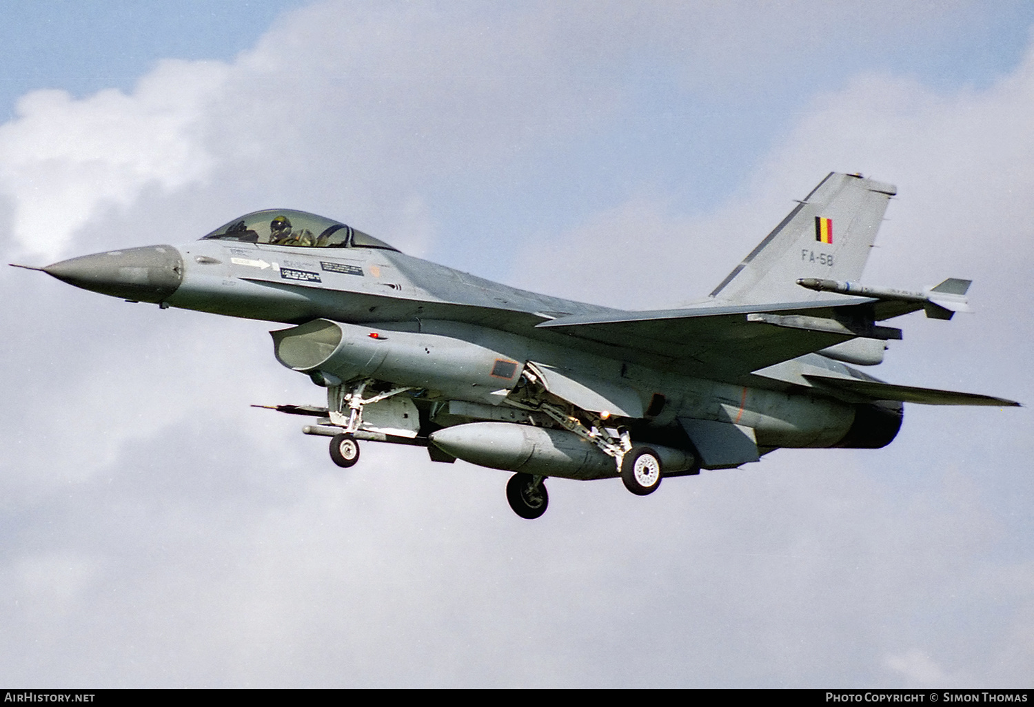 Aircraft Photo of FA-58 | General Dynamics F-16A Fighting Falcon | Belgium - Air Force | AirHistory.net #462523