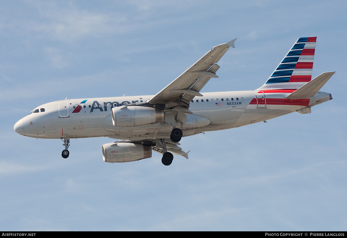Aircraft Photo of N833AW | Airbus A319-132 | American Airlines | AirHistory.net #462541