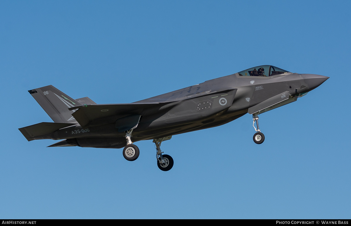 Aircraft Photo of A35-006 | Lockheed Martin F-35A Lightning II | Australia - Air Force | AirHistory.net #462703