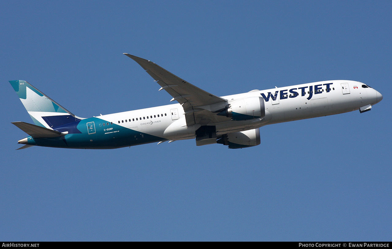 Aircraft Photo of C-GURP | Boeing 787-9 Dreamliner | WestJet | AirHistory.net #462740