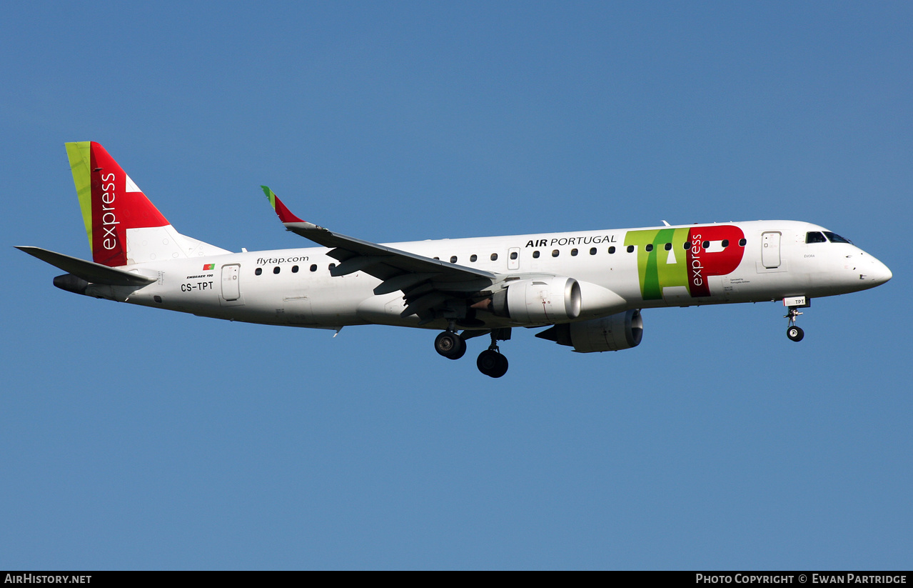 Aircraft Photo of CS-TPT | Embraer 190LR (ERJ-190-100LR) | TAP Air Portugal Express | AirHistory.net #462766