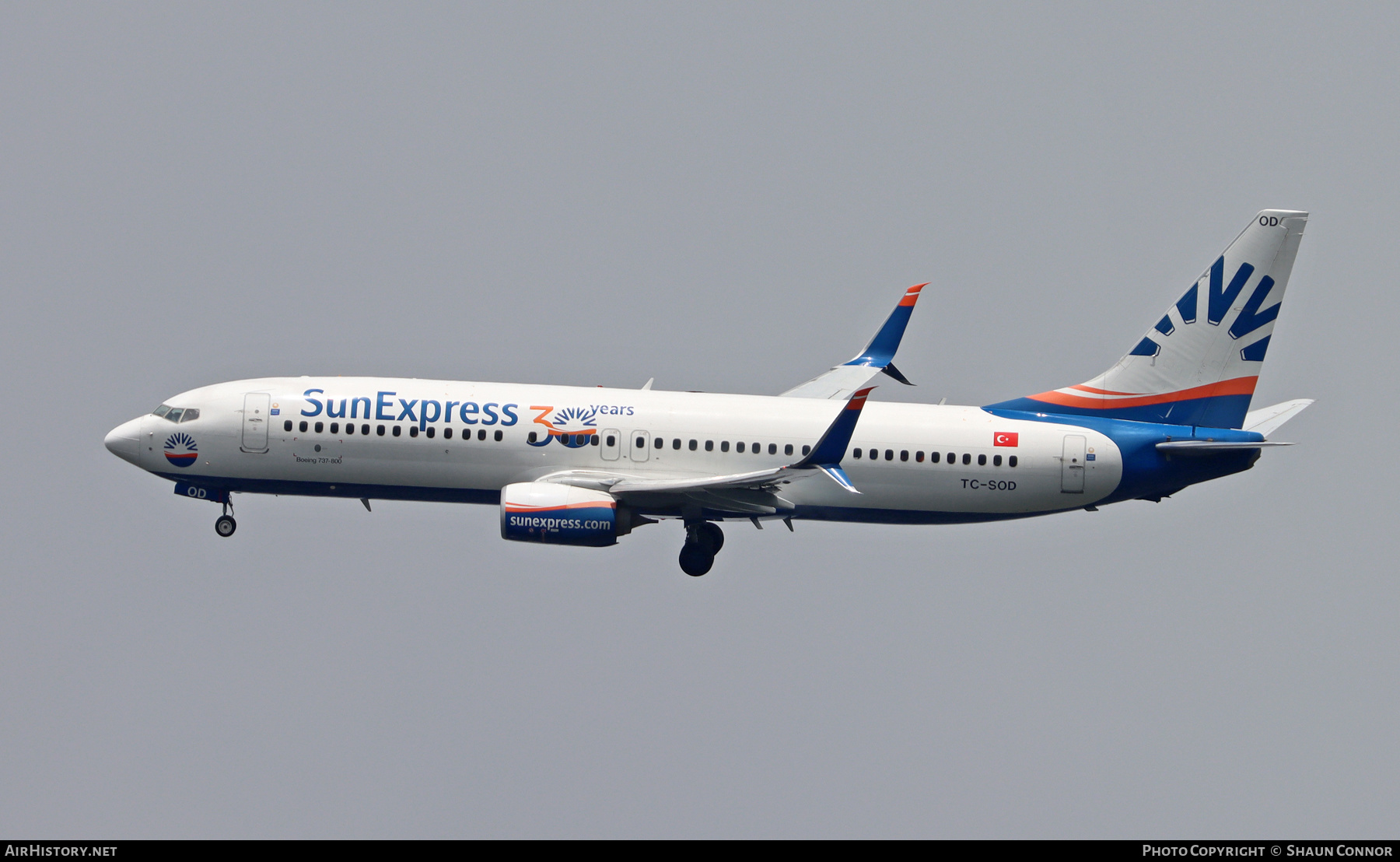 Aircraft Photo of TC-SOD | Boeing 737-800 | SunExpress | AirHistory.net #462813
