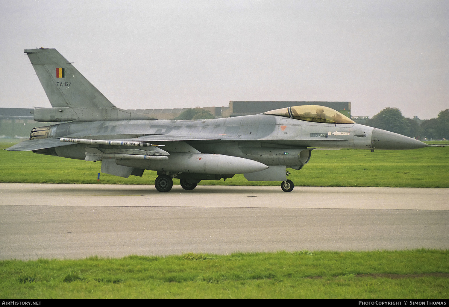 Aircraft Photo of FA-67 | General Dynamics F-16A Fighting Falcon | Belgium - Air Force | AirHistory.net #462827