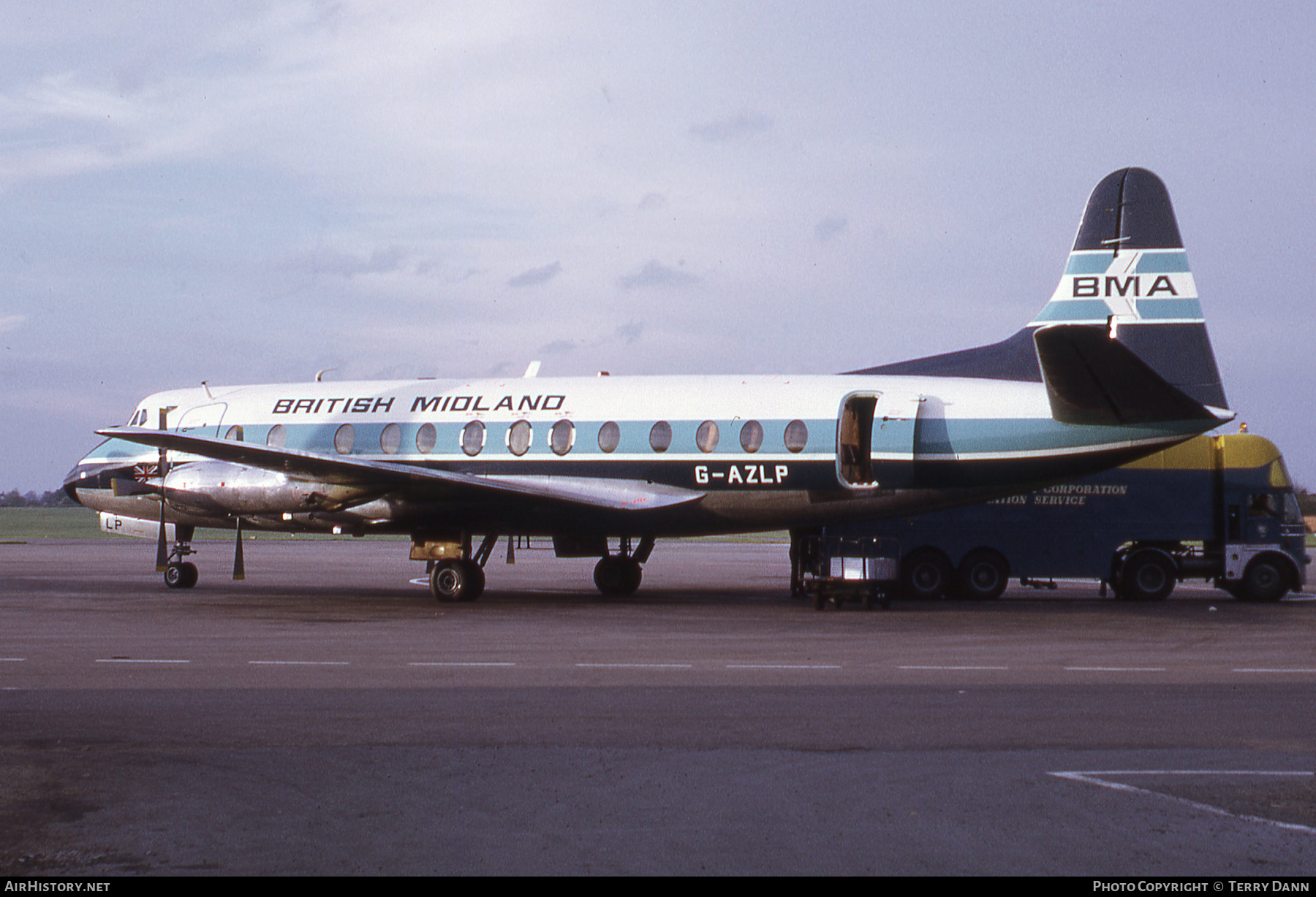 Aircraft Photo of G-AZLP | Vickers 813 Viscount | British Midland Airways - BMA | AirHistory.net #462904