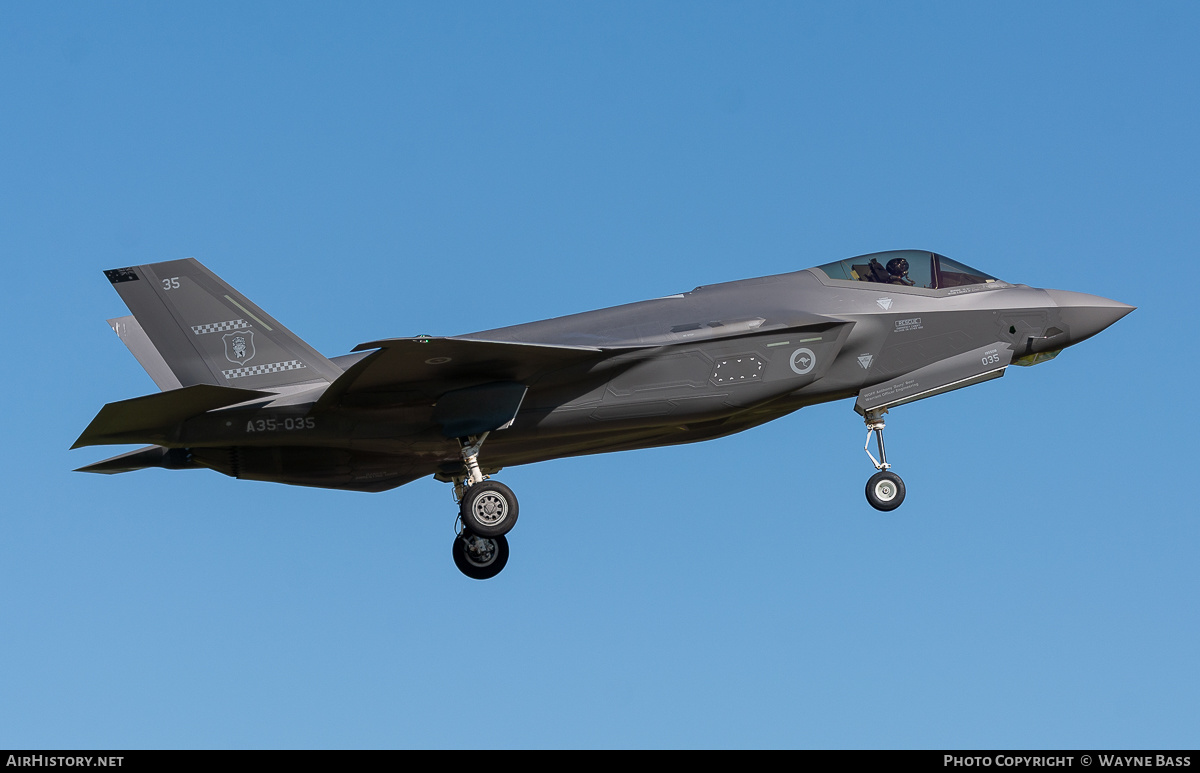 Aircraft Photo of A35-035 / 19-5508 | Lockheed Martin F-35A Lightning II | Australia - Air Force | AirHistory.net #462949