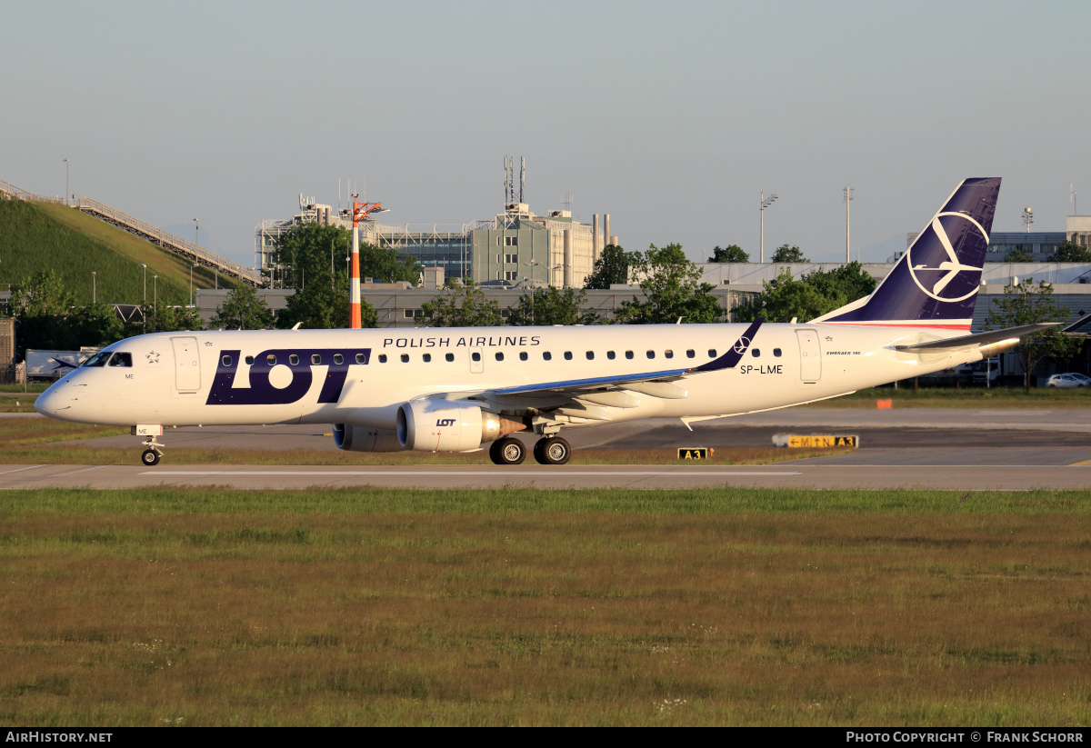 Aircraft Photo of SP-LME | Embraer 190AR (ERJ-190-100IGW) | LOT Polish Airlines - Polskie Linie Lotnicze | AirHistory.net #463007