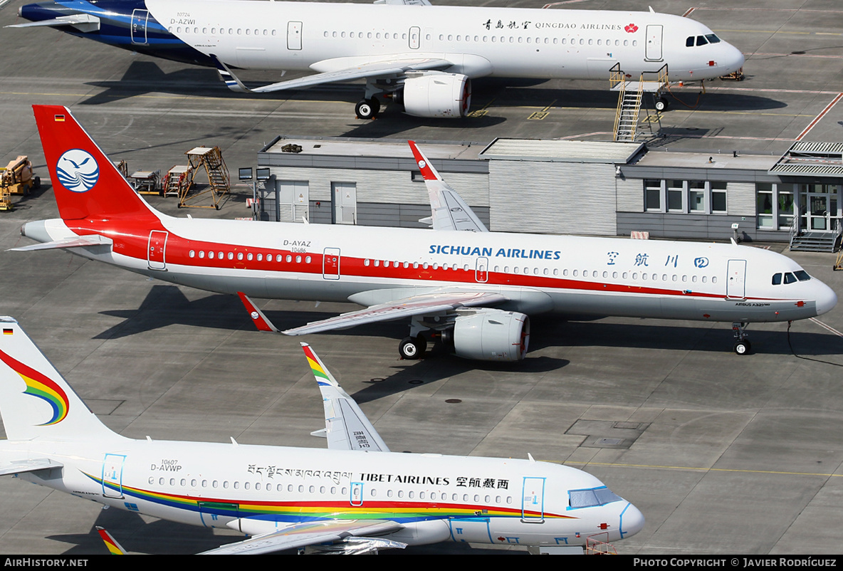 Aircraft Photo of D-AYAZ / B-325H | Airbus A321-271NX | Sichuan Airlines | AirHistory.net #463023