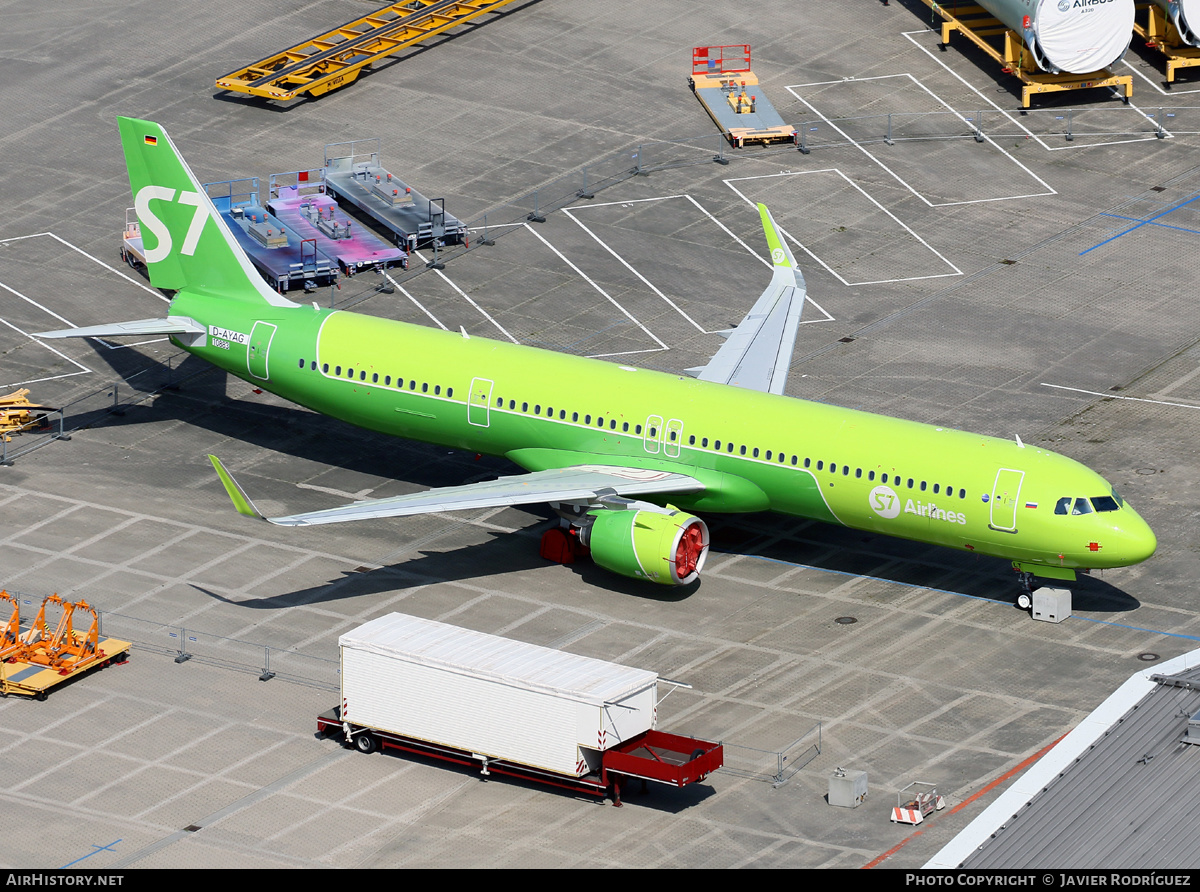 Aircraft Photo of D-AYAG / VQ-BLT | Airbus A321-271NX | S7 Airlines | AirHistory.net #463028