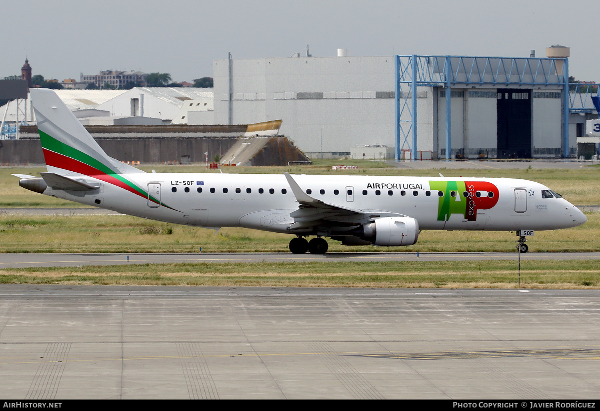 Aircraft Photo of LZ-SOF | Embraer 190STD (ERJ-190-100STD) | TAP Air Portugal Express | AirHistory.net #463037