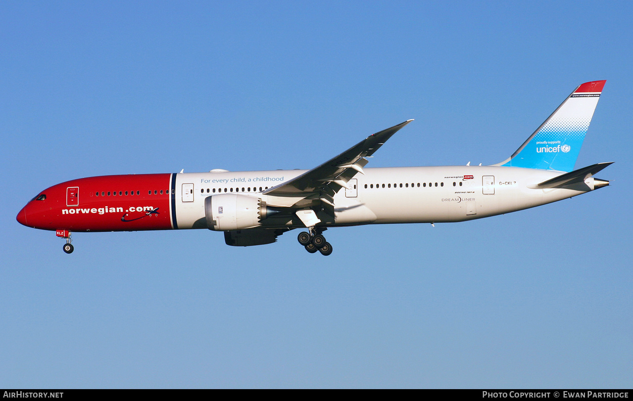 Aircraft Photo of G-CKLZ | Boeing 787-9 Dreamliner | Norwegian | AirHistory.net #463067