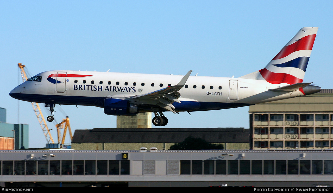 Aircraft Photo of G-LCYH | Embraer 170STD (ERJ-170-100STD) | British Airways | AirHistory.net #463081