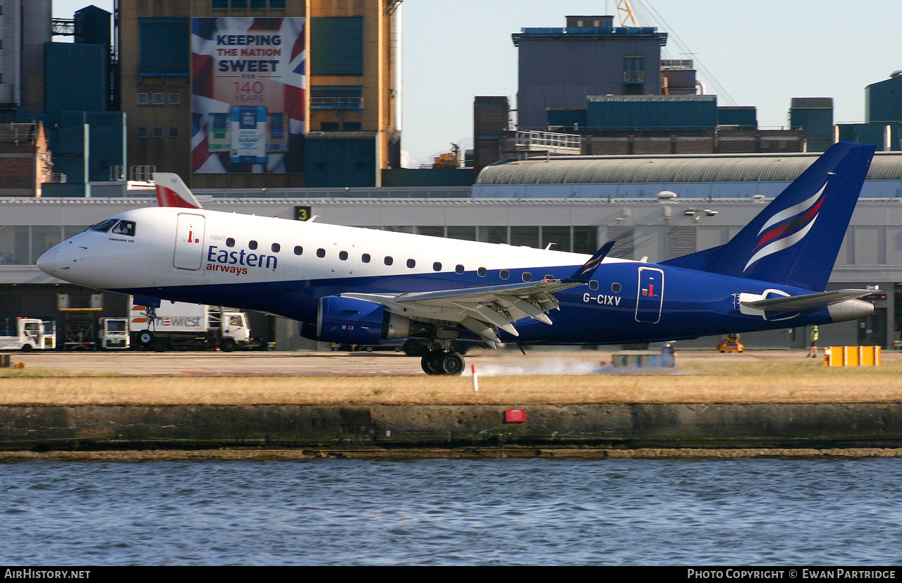 Aircraft Photo of G-CIXV | Embraer 170LR (ERJ-170-100LR) | Eastern Airways | AirHistory.net #463082