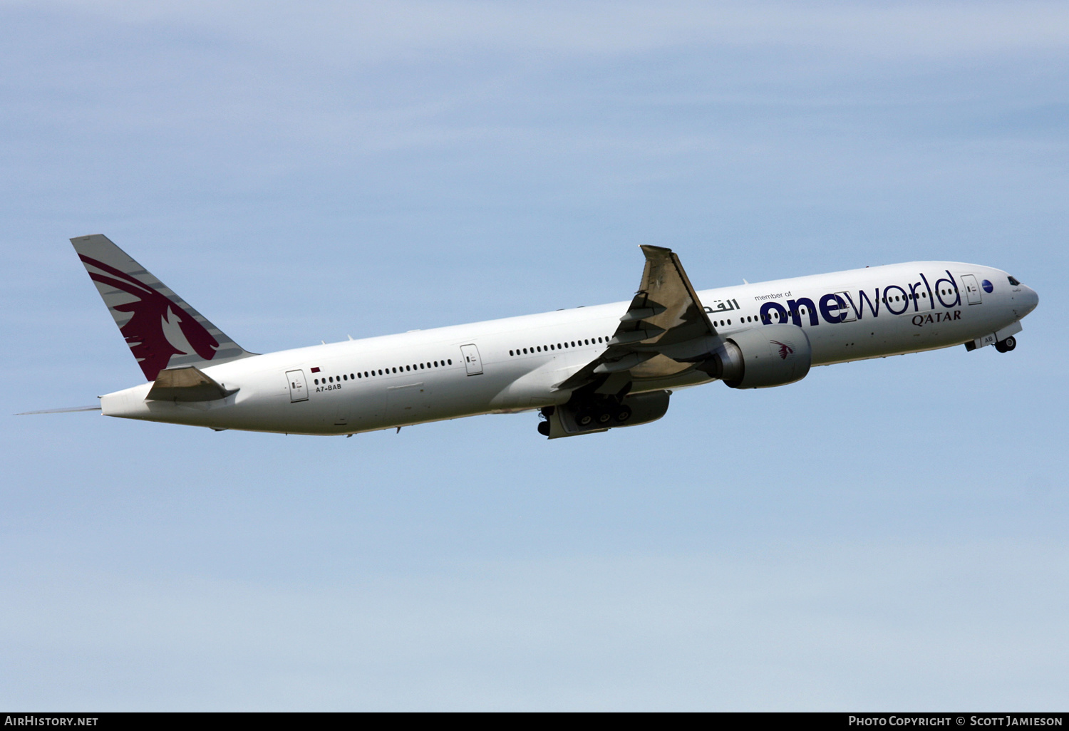 Aircraft Photo of A7-BAB | Boeing 777-3DZ/ER | Qatar Airways | AirHistory.net #463089