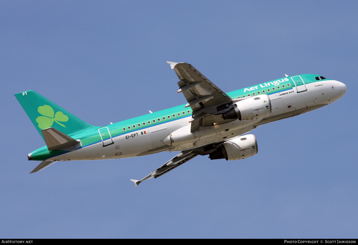 Aircraft Photo of EI-EPT | Airbus A319-111 | Aer Lingus | AirHistory.net #463090