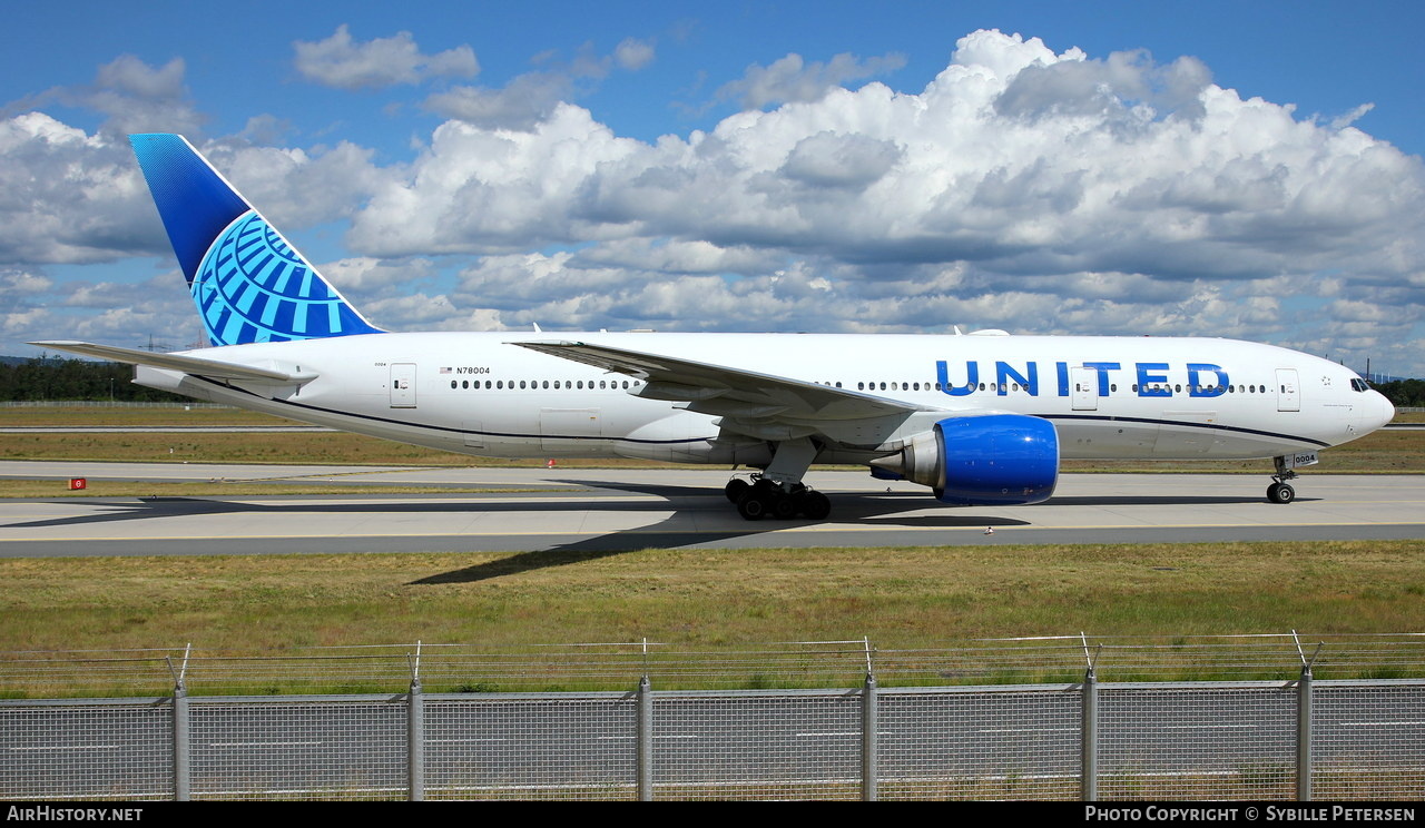 Aircraft Photo of N78004 | Boeing 777-224/ER | United Airlines | AirHistory.net #463101