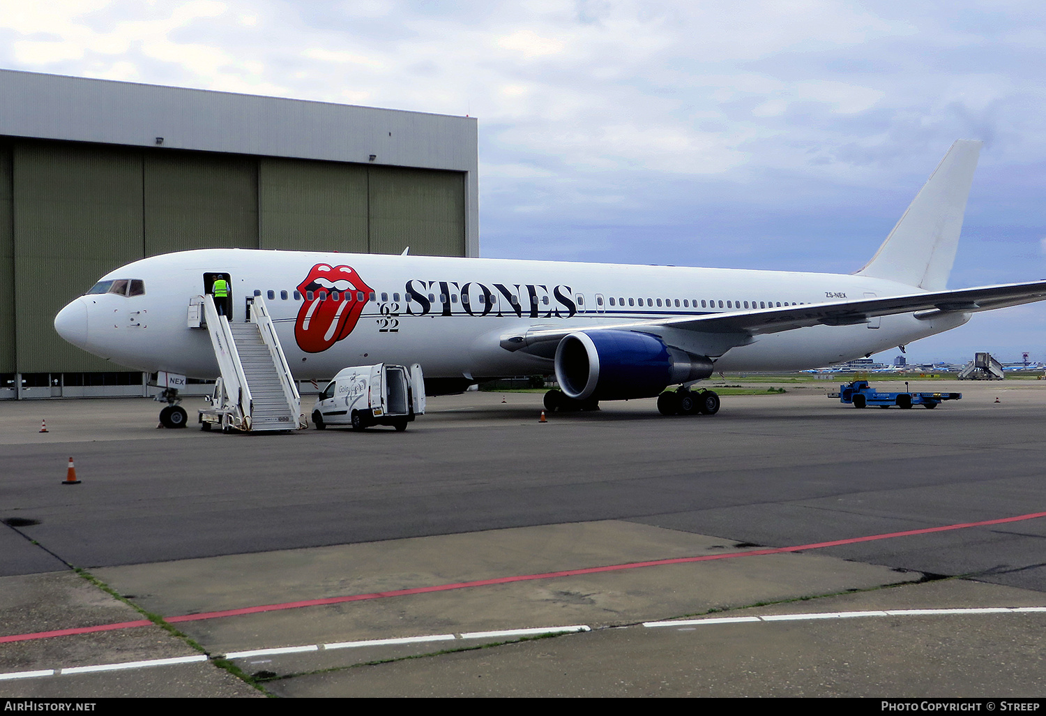 Aircraft Photo of ZS-NEX | Boeing 767-35D/ER | The Rolling Stones | AirHistory.net #463185