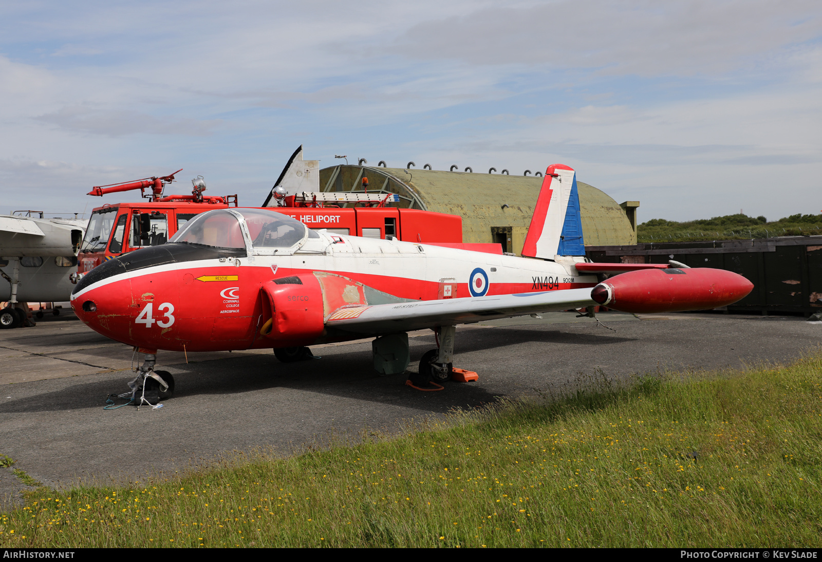 Aircraft Photo of XN494 / 9012M | Hunting P.84 Jet Provost T3A | UK - Air Force | AirHistory.net #463294