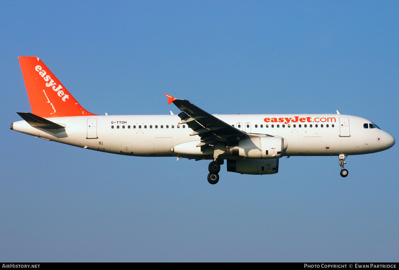 Aircraft Photo of G-TTOH | Airbus A320-232 | EasyJet | AirHistory.net #463310