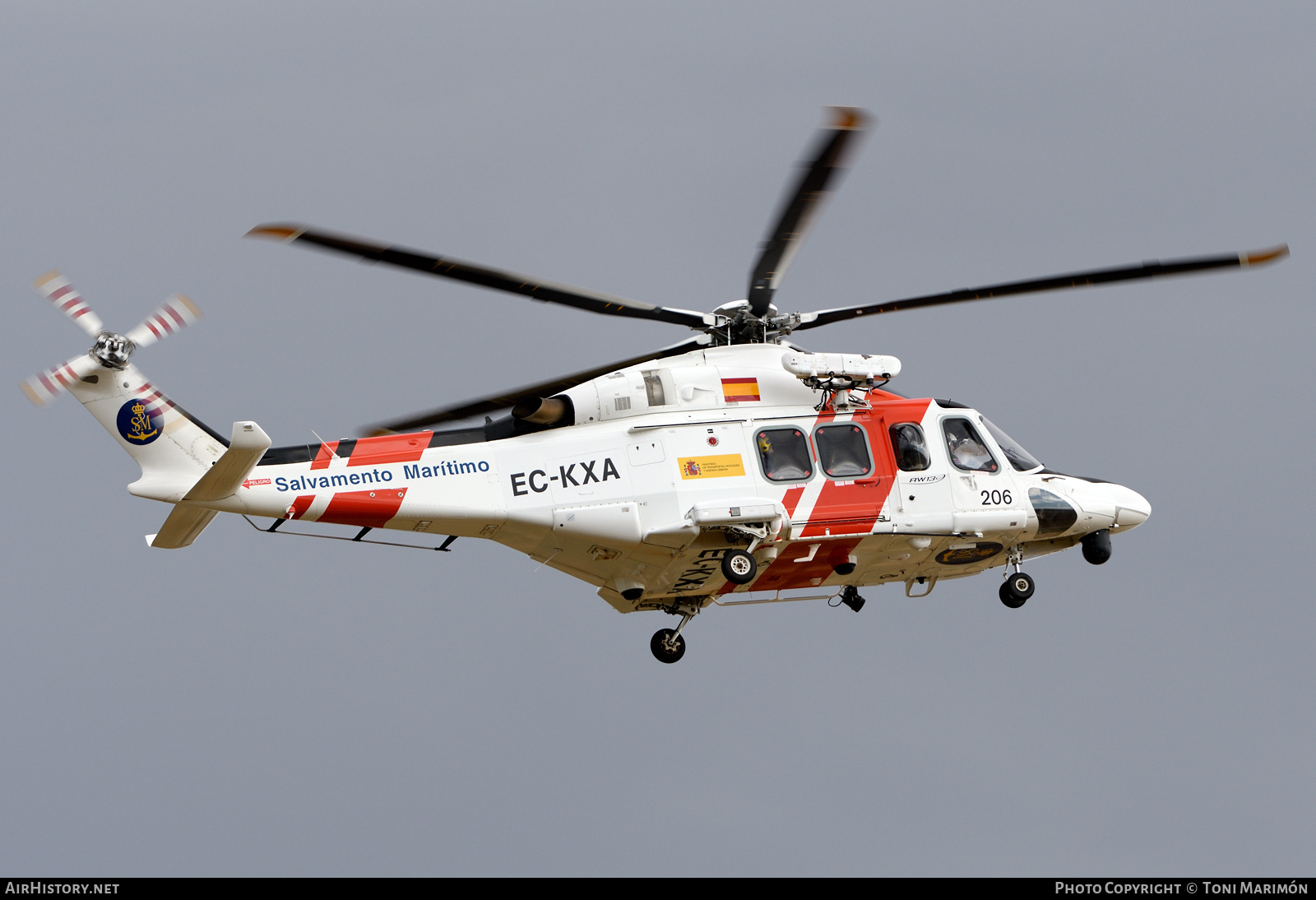 Aircraft Photo of EC-KXA | AgustaWestland AW-139 | Salvamento Marítimo | AirHistory.net #463364