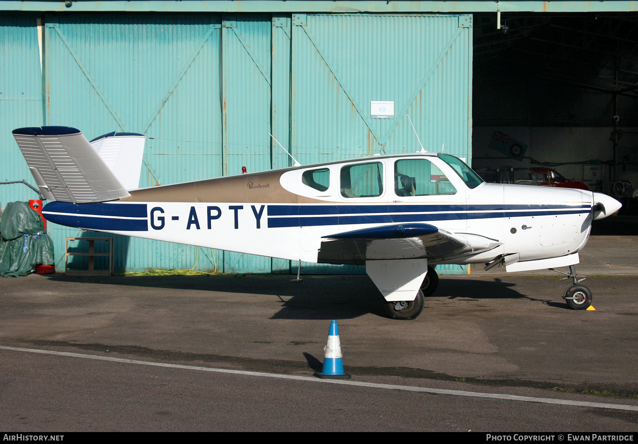 Aircraft Photo of G-APTY | Beech G35 Bonanza | AirHistory.net #463404