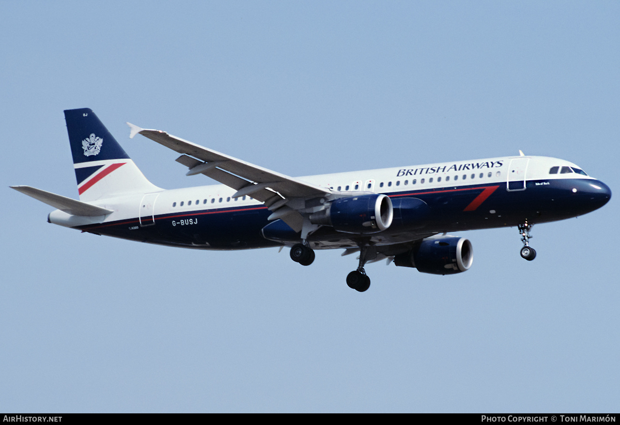 Aircraft Photo of G-BUSJ | Airbus A320-211 | British Airways | AirHistory.net #463433