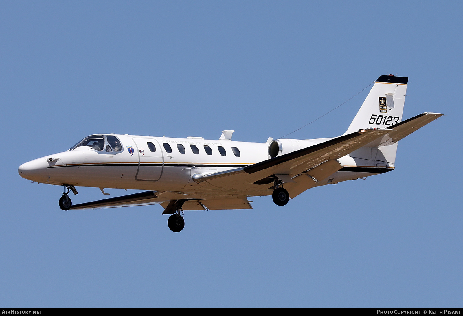 Aircraft Photo of 95-0123 / 50123 | Cessna UC-35A Citation Ultra (560) | USA - Army | AirHistory.net #463436