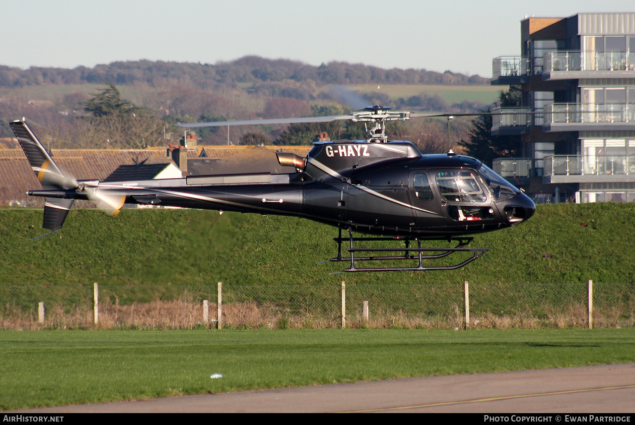 Aircraft Photo of G-HAYZ | Aerospatiale AS-350B-3 Ecureuil | AirHistory.net #463462