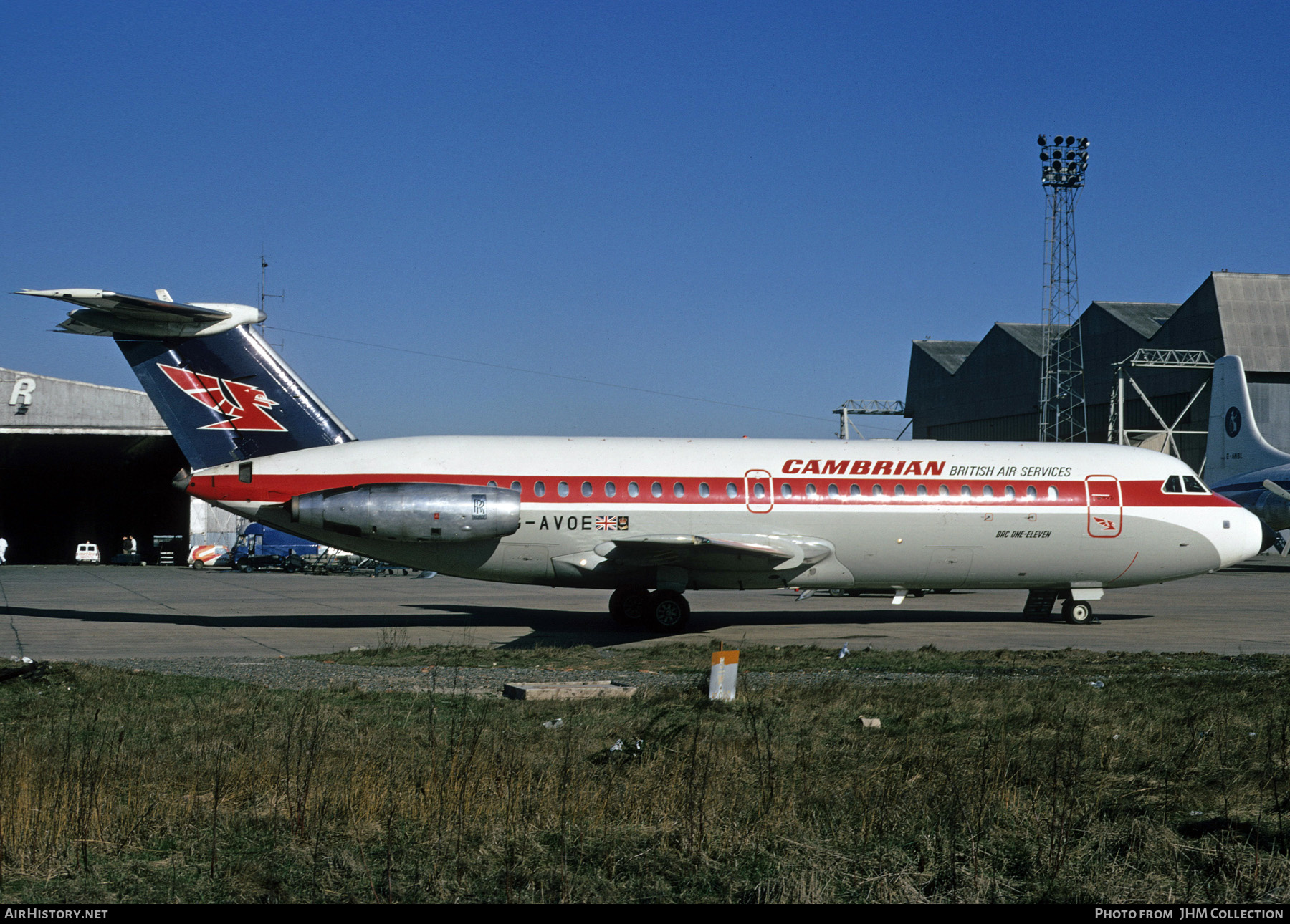 Aircraft Photo of G-AVOE | BAC 111-416EK One-Eleven | Cambrian Airways | AirHistory.net #463549