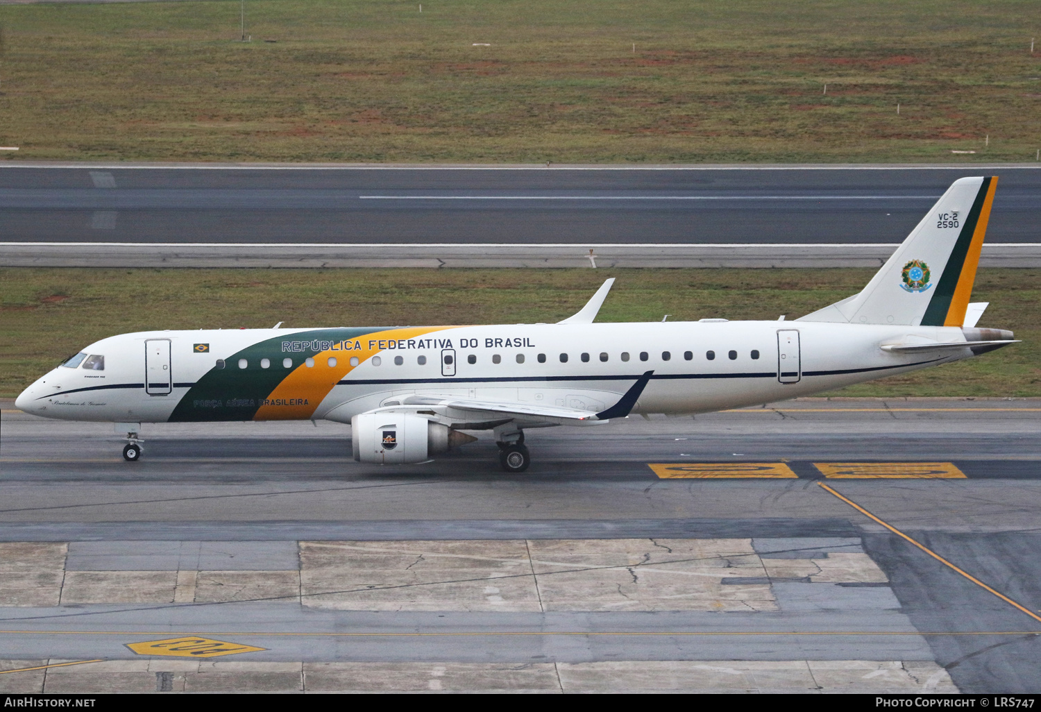 Aircraft Photo of 2590 / FAB2590 | Embraer VC-2 (ERJ-190-100AR) | Brazil - Air Force | AirHistory.net #463683