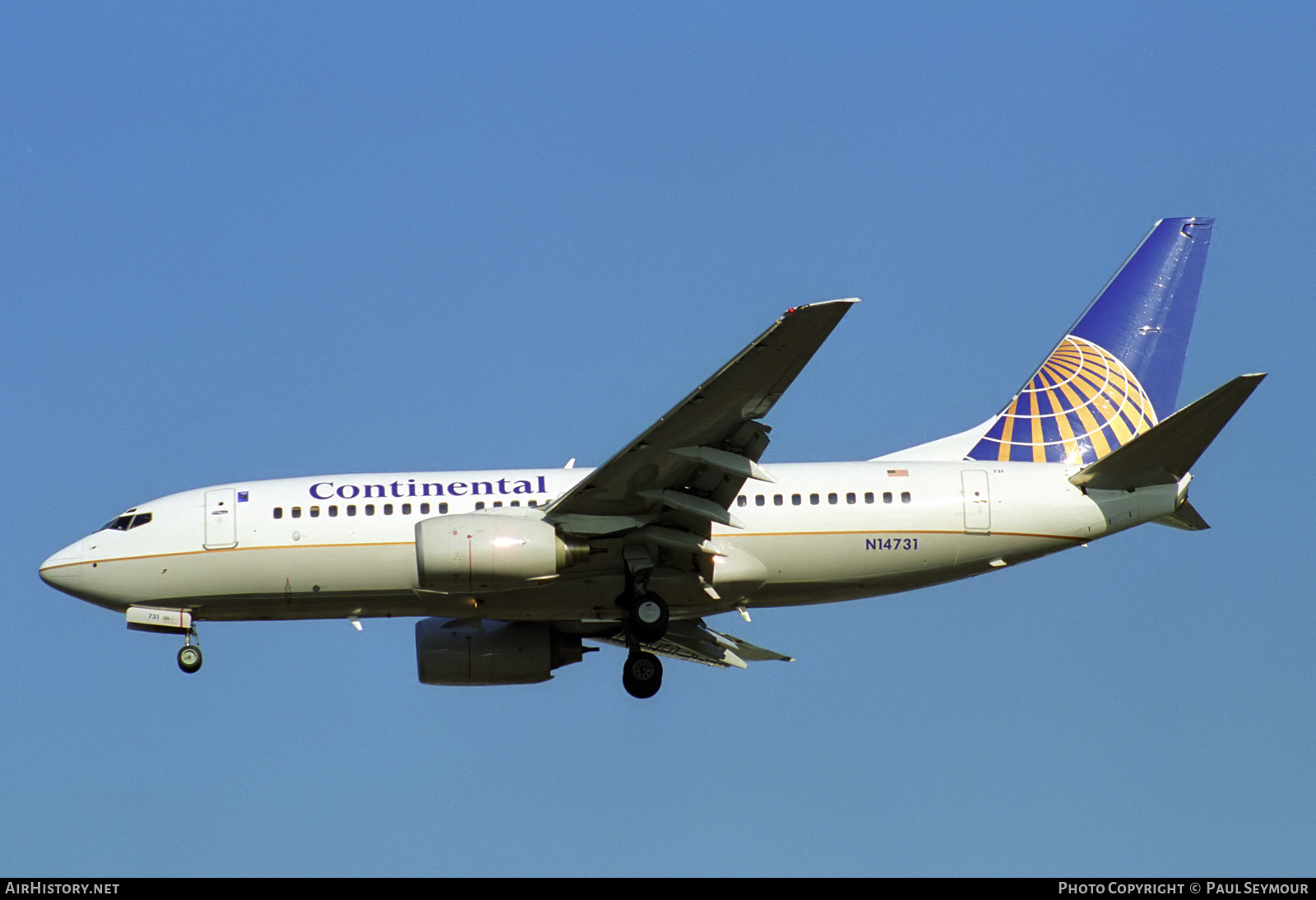 Aircraft Photo of N14731 | Boeing 737-724 | Continental Airlines | AirHistory.net #463686
