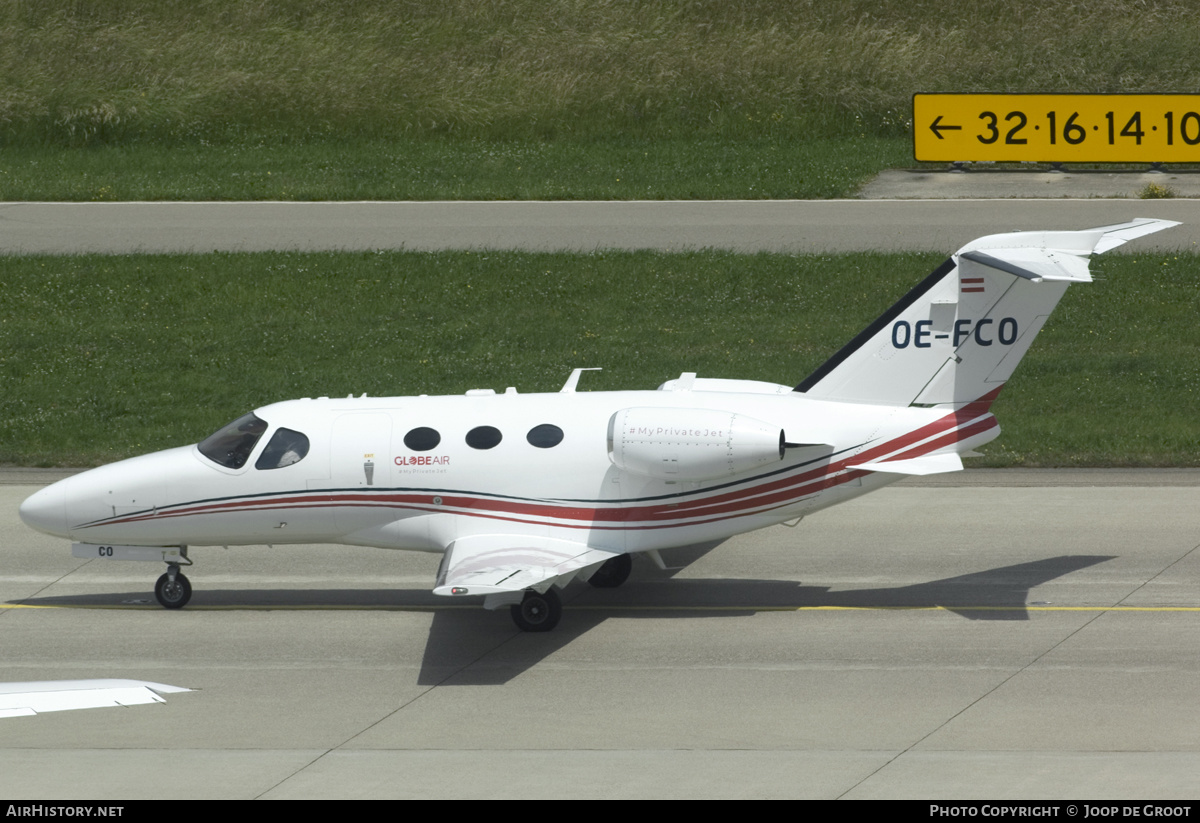 Aircraft Photo of OE-FCO | Cessna 510 Citation Mustang | GlobeAir | AirHistory.net #463700