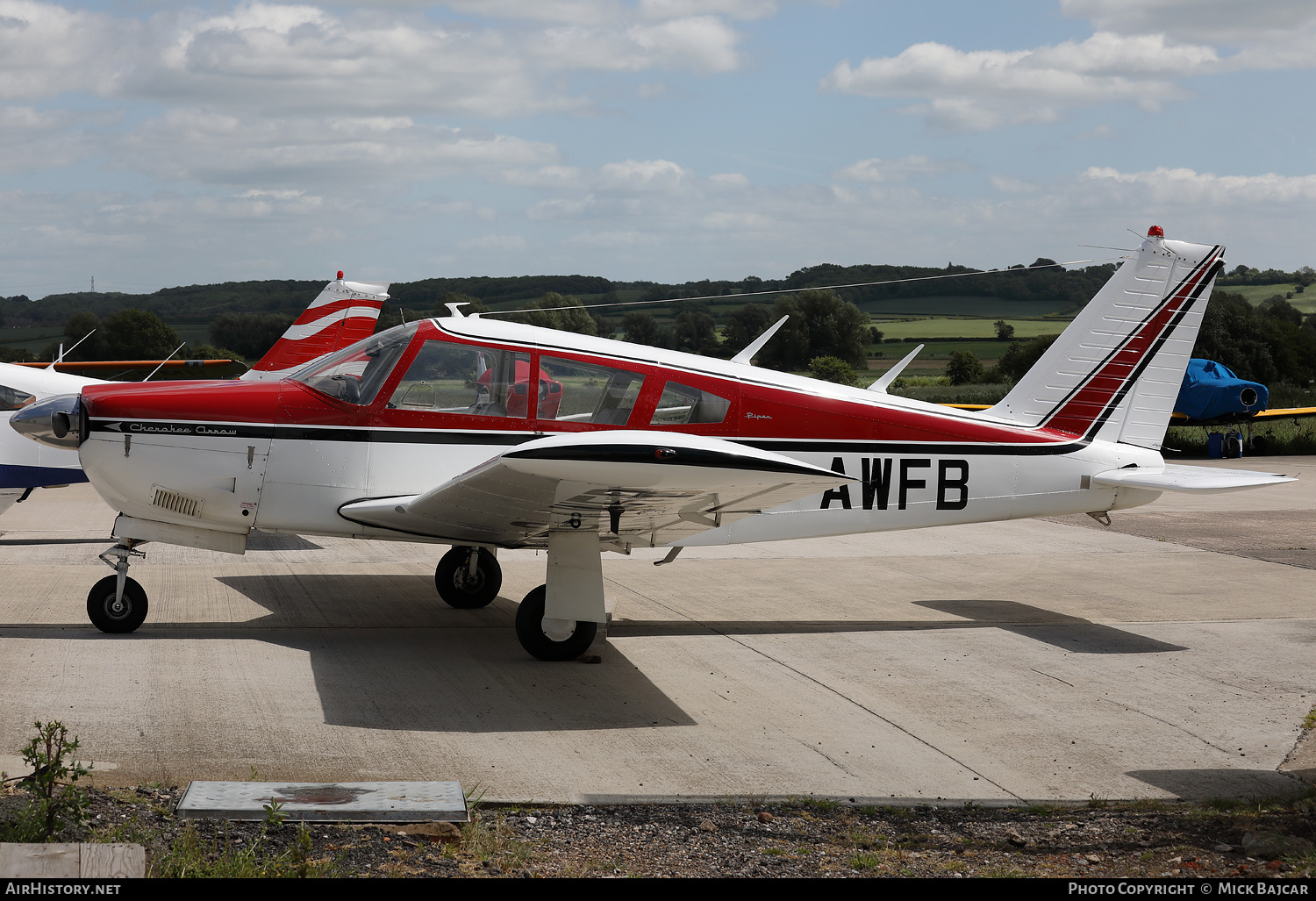 Aircraft Photo of G-AWFB | Piper PA-28R-180 Cherokee Arrow | AirHistory.net #463779