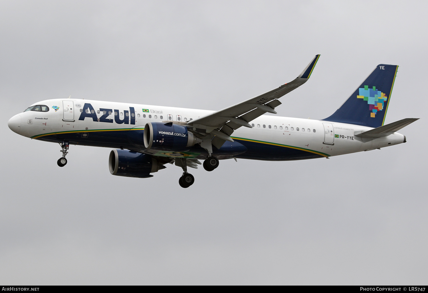 Aircraft Photo of PR-YYE | Airbus A320-251N | Azul Linhas Aéreas Brasileiras | AirHistory.net #463857