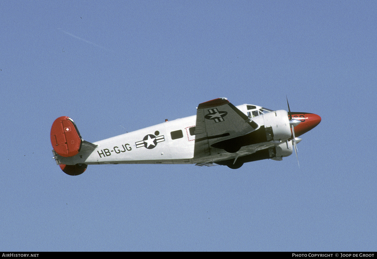 Aircraft Photo of HB-GJG | Beech E18S | USA - Air Force | AirHistory.net #463879