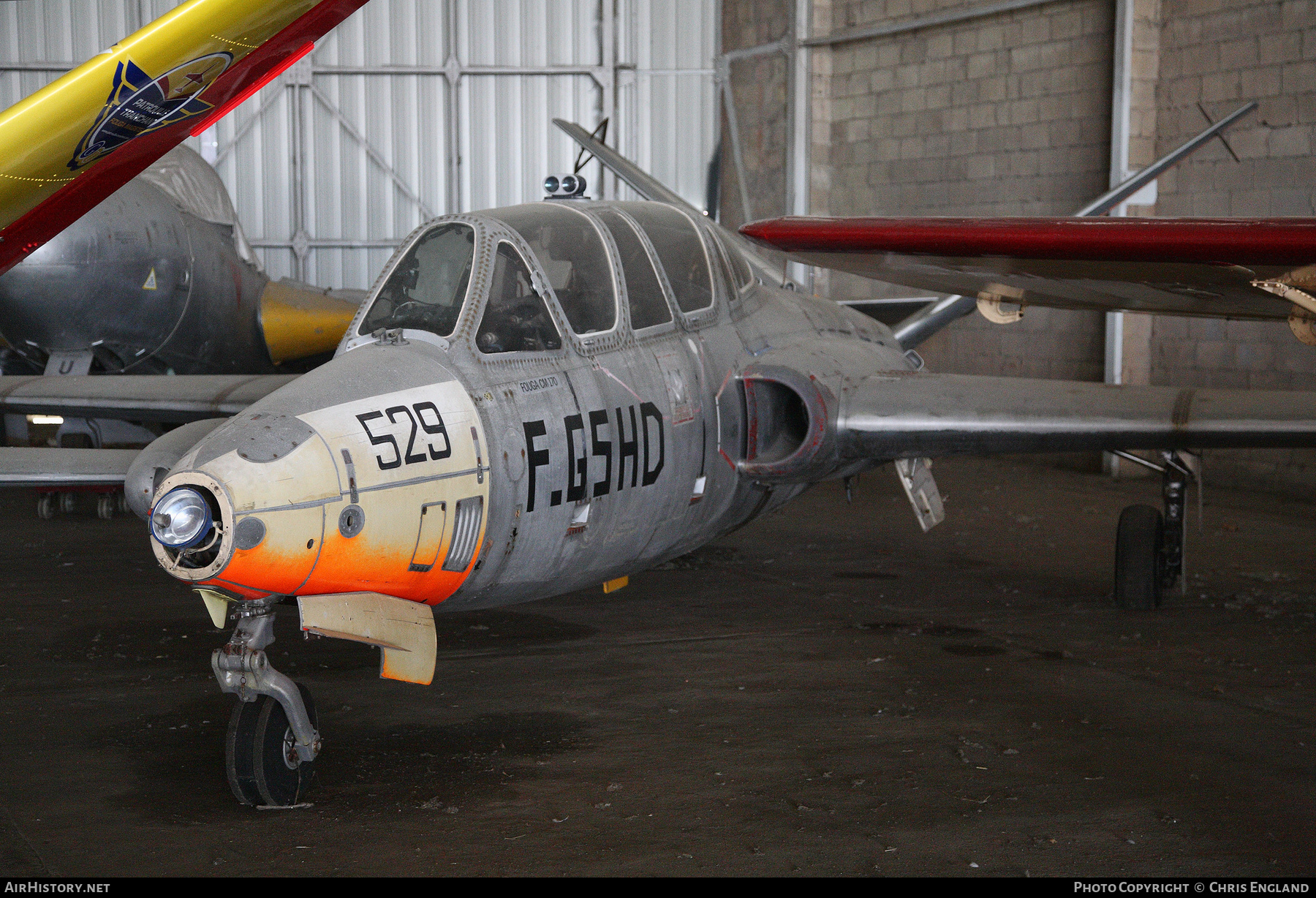 Aircraft Photo of F-GSHD / 529 | Fouga CM-170 Magister | France - Air Force | AirHistory.net #463965