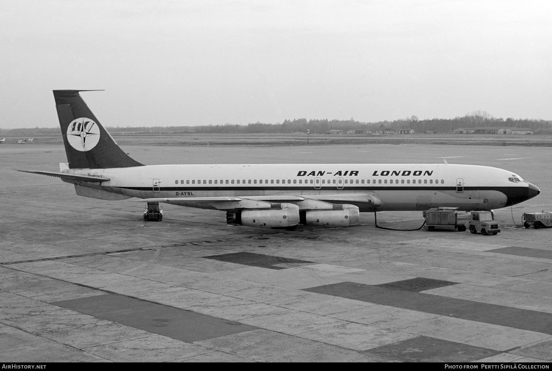 Aircraft Photo of G-AYSL | Boeing 707-321 | Dan-Air London | AirHistory.net #463987