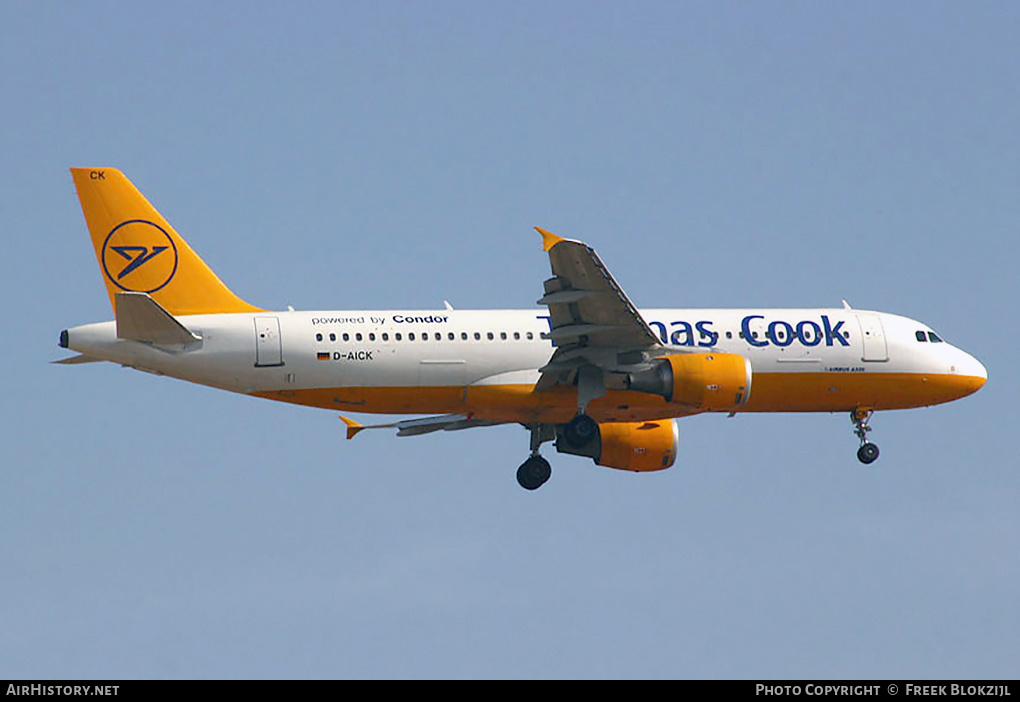 Aircraft Photo of D-AICK | Airbus A320-212 | Thomas Cook Airlines | AirHistory.net #464024