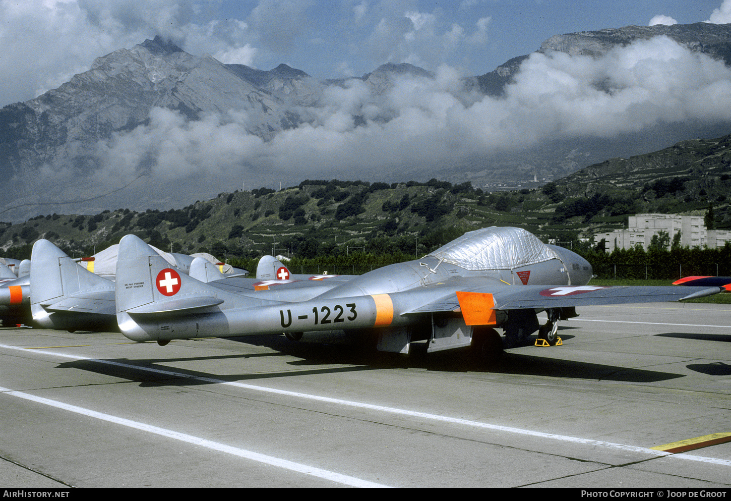Aircraft Photo of U-1223 | De Havilland D.H. 115 Vampire T55 | Switzerland - Air Force | AirHistory.net #464036