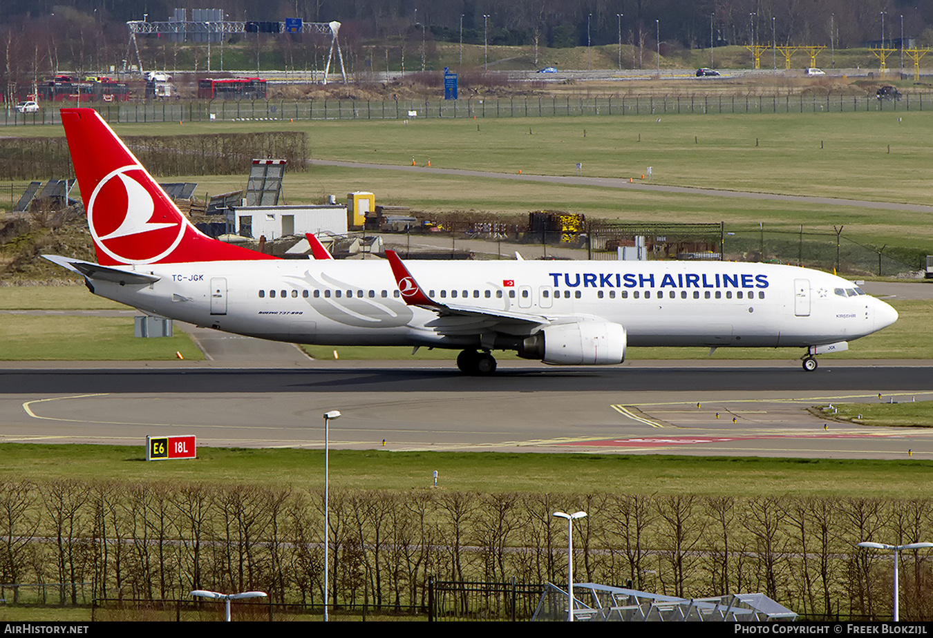 Aircraft Photo of TC-JGK | Boeing 737-8F2 | Turkish Airlines | AirHistory.net #464077