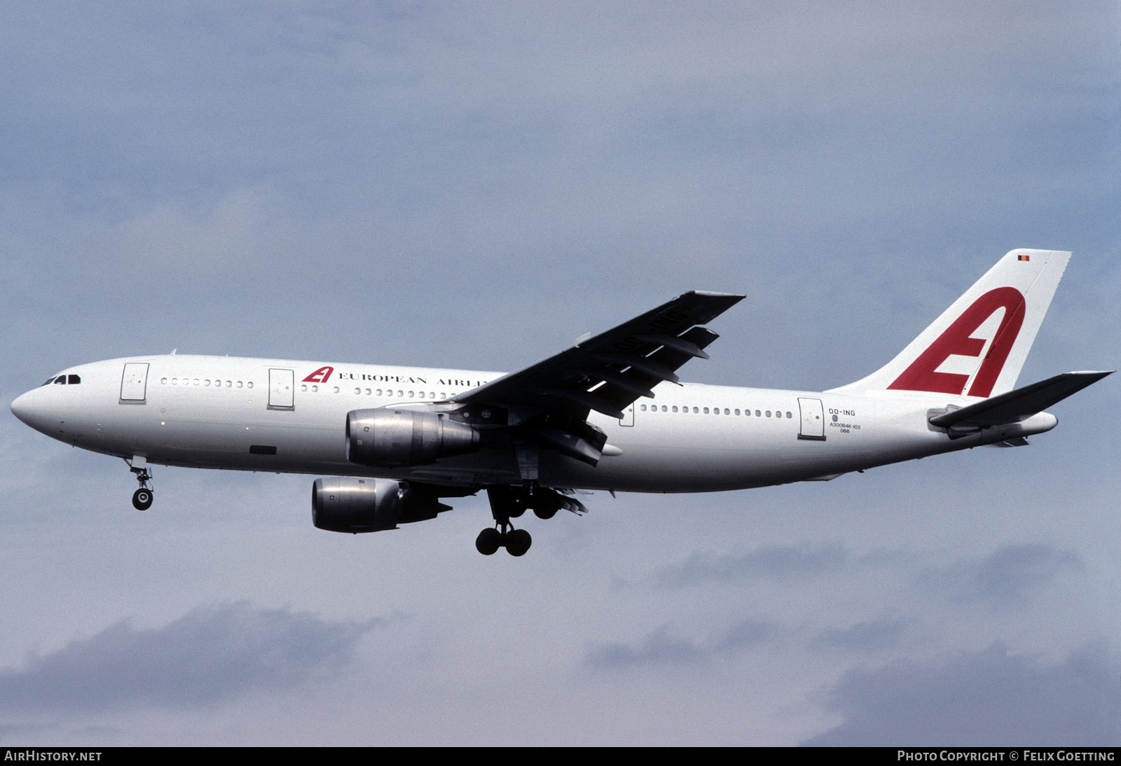 Aircraft Photo of OO-ING | Airbus A300B4-103 | European Airlines | AirHistory.net #464083