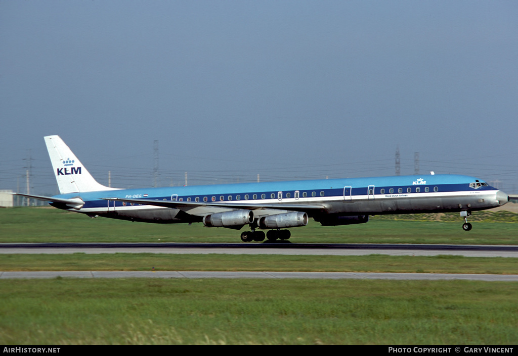 Aircraft Photo of PH-DEG | McDonnell Douglas DC-8-63 | KLM - Royal Dutch Airlines | AirHistory.net #464124